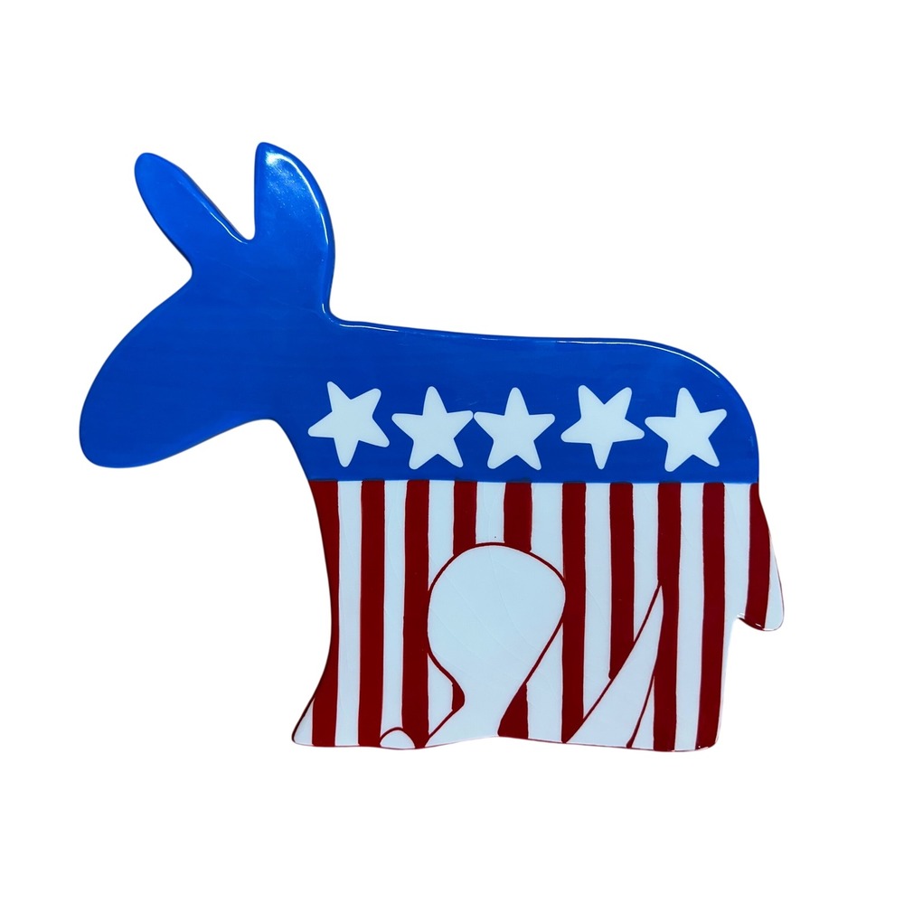 Coton Colors Happy Everything Democratic Donkey Large Attachment Patriotic USA